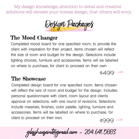 back of brochure Interior Design Mood Board by KJ on Style Sourcebook