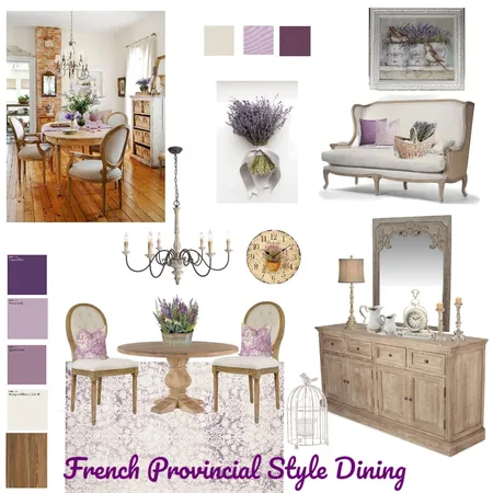 French Provincial Style Dining Interior Design Mood Board by Amal Khalifa Al Suwaidi on Style Sourcebook