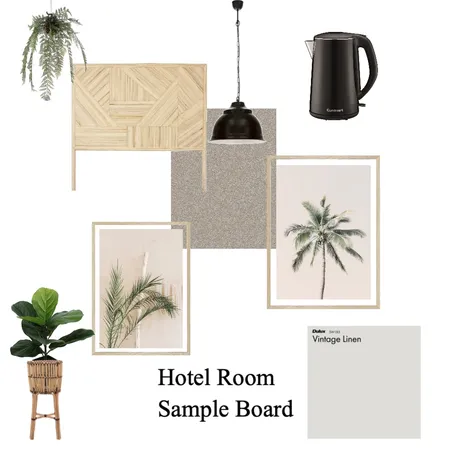 Hotel Room Sample Board Interior Design Mood Board by Airlie Dayz Interiors + Design on Style Sourcebook