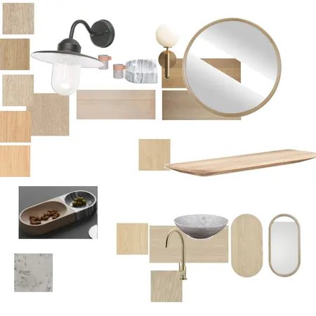 Flat Lay Oak_Marble Interior Design Mood Board by frosygrrl on Style Sourcebook