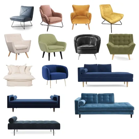 Armchairs & DayBeds Interior Design Mood Board by Firefly Creations on Style Sourcebook