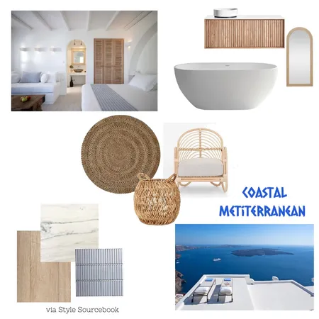 Coastal Mediterranean Interior Design Mood Board by GableandNor on Style Sourcebook