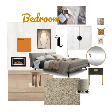 Оранжевое настроение спальня Interior Design Mood Board by Elena168 on Style Sourcebook