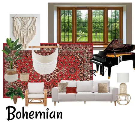 Bohemian Style Interior Design Mood Board by karina Dellaert on Style Sourcebook
