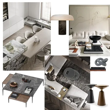 Accented achromatic Interior Design Mood Board by Melina Sternberg on Style Sourcebook