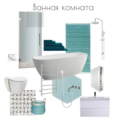 bathroom Interior Design Mood Board by Veronica'sTyle on Style Sourcebook