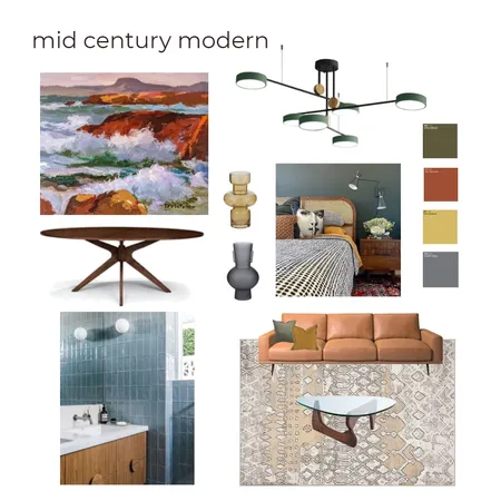 Mid Century Modern Interior Design Mood Board by JessicaHennessey on Style Sourcebook