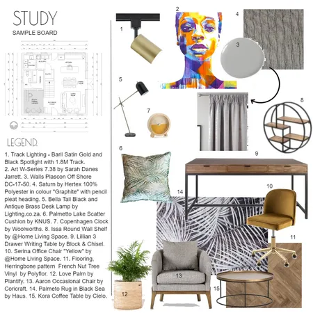 STUDY Interior Design Mood Board by Michellie on Style Sourcebook