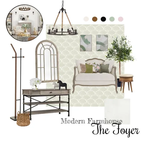 The Foyer of a Mondern Farmhouse Interior Design Mood Board by kristyye on Style Sourcebook