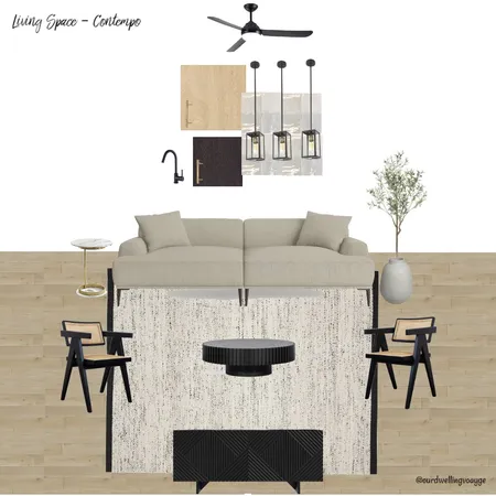 Living Space - Contempo Interior Design Mood Board by Casa Macadamia on Style Sourcebook