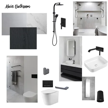 Main Bathroom Interior Design Mood Board by JEM FAMILY on Style Sourcebook
