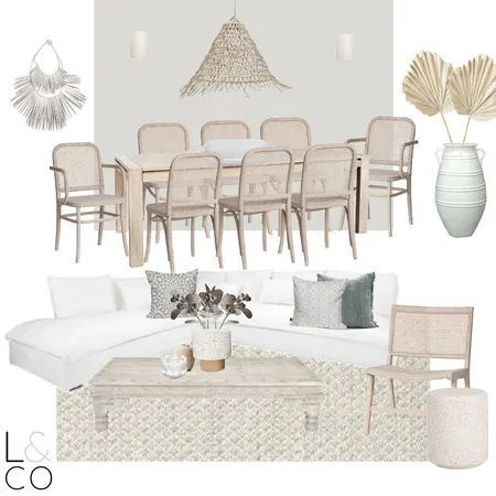 Living / Dining Concept Interior Design Mood Board by Linden & Co Interiors on Style Sourcebook