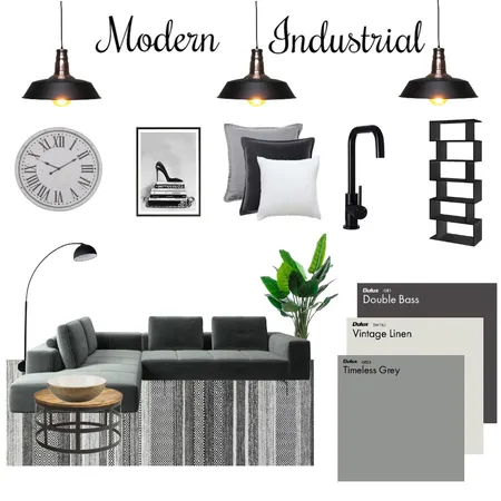 Modern Industrial Interior Design Mood Board by Neville on Style Sourcebook