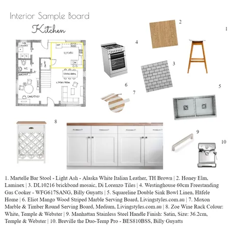 kitchen Interior Design Mood Board by Keisha Brown on Style Sourcebook