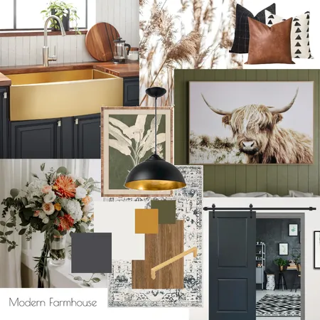 Modern Farmhouse Interior Design Mood Board by sam.gilchrist on Style Sourcebook