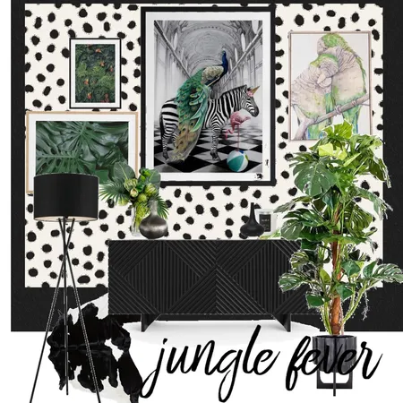 JUNGLE FEVER GALLERY WALL Interior Design Mood Board by WHAT MRS WHITE DID on Style Sourcebook