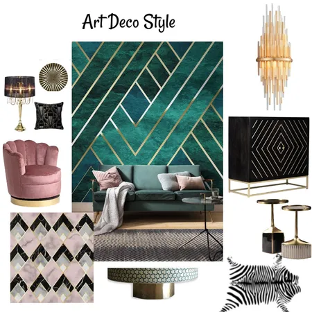 Art Deco Style Interior Design Mood Board by lisabet on Style Sourcebook