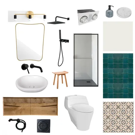 Module 9 IDI Bathroom Interior Design Mood Board by Riasty on Style Sourcebook