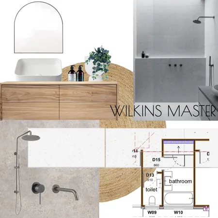 Wilkins bathroom Interior Design Mood Board by Dimension Building on Style Sourcebook