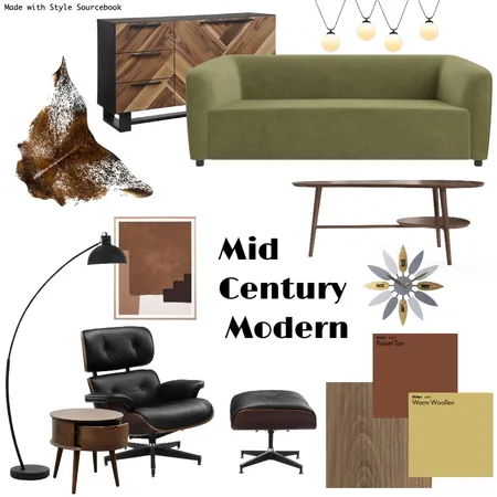 Mid Century Modern Masterpiece Interior Design Mood Board by JessieCain on Style Sourcebook