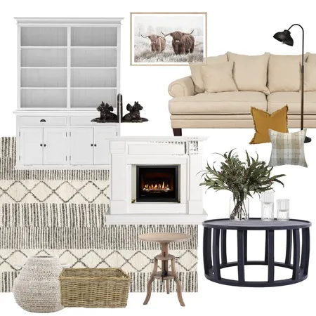 Reading Room Country / Rustic Interior Design Mood Board by rebeccahauch on Style Sourcebook