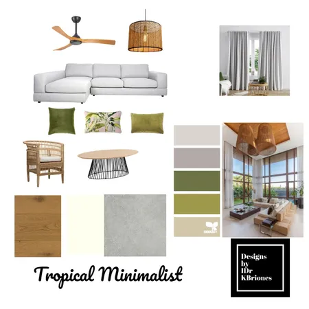 Tropical Minimalist Interior Design Mood Board by KB Design Studio on Style Sourcebook