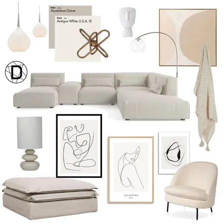 Contemporary Neutral Interior Design Mood Board by Designingly Co on Style Sourcebook