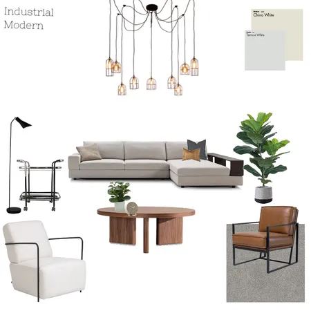Modern industrial Interior Design Mood Board by Maxine_Langmann on Style Sourcebook
