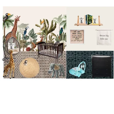 jungle nursery Interior Design Mood Board by Airlie Dayz Interiors + Design on Style Sourcebook