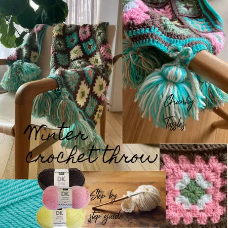 Crochet Winter Throw Interior Design Mood Board by Simonelli on Style Sourcebook