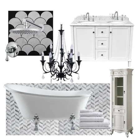 Elegant Bathroom Interior Design Mood Board by Interior Revamps on Style Sourcebook