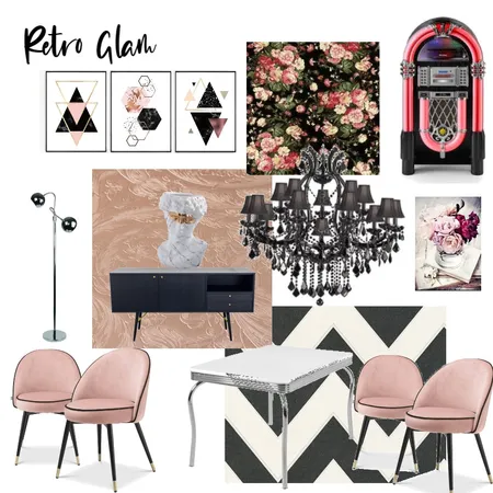 retro glam Interior Design Mood Board by lisabet on Style Sourcebook