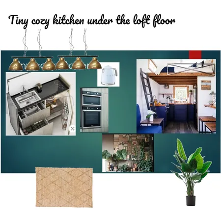 Tiny cozy kitchen under the loft floor Interior Design Mood Board by Guncha on Style Sourcebook