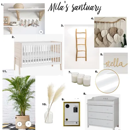 Baby Room Interior Design Mood Board by Curated interiors on Style Sourcebook