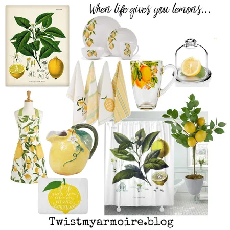 lemons Interior Design Mood Board by Twist My Armoire on Style Sourcebook