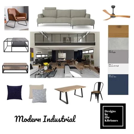 Modern Industrial Interior Design Mood Board by KB Design Studio on Style Sourcebook