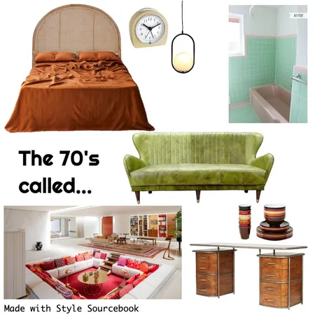 The 70's called Interior Design Mood Board by JessieCain on Style Sourcebook