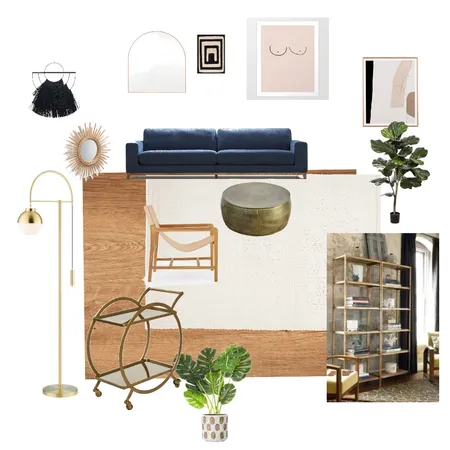 Blue Sofa Interior Design Mood Board by Pom on Style Sourcebook