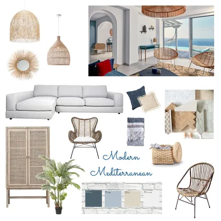Modern Mediterranean Interior Design Mood Board by polinapob on Style Sourcebook