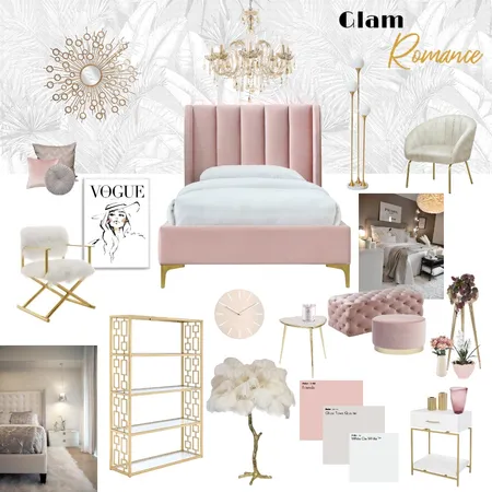 Glam Romance Interior Design Mood Board by Viridi Designs on Style Sourcebook