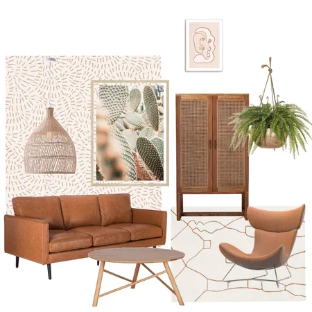 Bohemian Living Room Interior Design Mood Board by sarahmihaela on Style Sourcebook