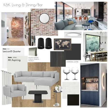K&K Living, dining & Theatre_V2 Interior Design Mood Board by klaudiamj on Style Sourcebook