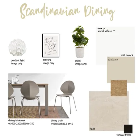 Scandinavian green dining Interior Design Mood Board by Ayano Aguirrea on Style Sourcebook