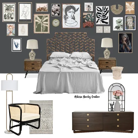 Eclectic Bedroom Interior Design Mood Board by Haus & Hub Interiors on Style Sourcebook