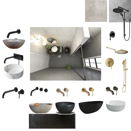 bathroom 1 Interior Design Mood Board by AC Interıors on Style Sourcebook