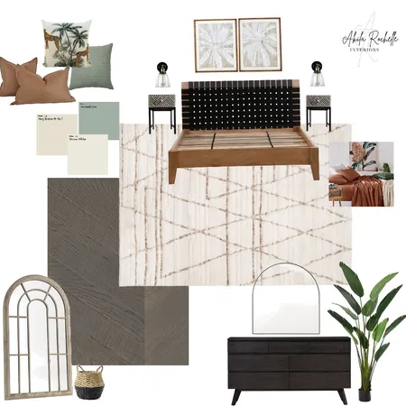 Modern Tropical Bedroom Interior Design Mood Board by Akila Rochelle Interiors on Style Sourcebook