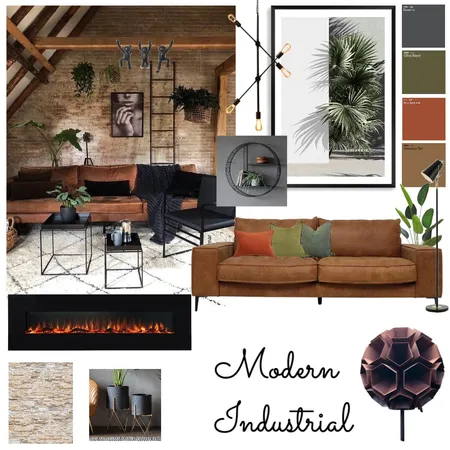 Modern Industrial Interior Design Mood Board by Nicole Slade on Style Sourcebook