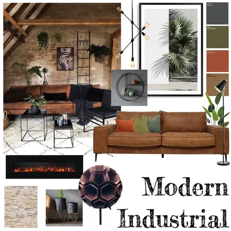 Modern Industrial Interior Design Mood Board by Nicole Slade on Style Sourcebook