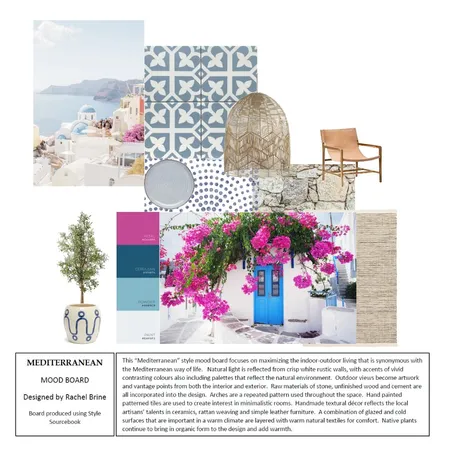 Mediterranean Interior Design Mood Board by Rachel Brine on Style Sourcebook