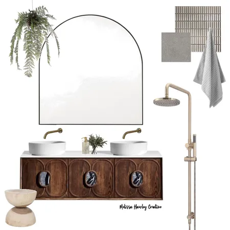 Moody Bathroom Interior Design Mood Board by Haus & Hub Interiors on Style Sourcebook